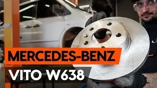 How to change front brake discs / front brake rotors on MERCEDES-BENZ VITO 1 (W638) [AUTODOC]