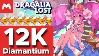 ~12,000 Diamantium vs Summer Cleo | A Crescendo of Courage Summon Showcase | Dragalia Lost