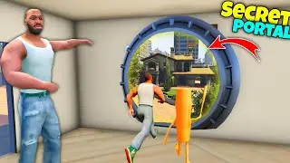 Franklin Found Magical Portal Teleport Michael House in Indian Bikes Driving 3d