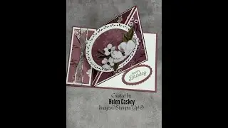 Corner Easel Card using Wildly Flowering DSP from Stampin' Up!