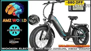 Review Wooken Electric Bike for Adults, Peak 1025W
