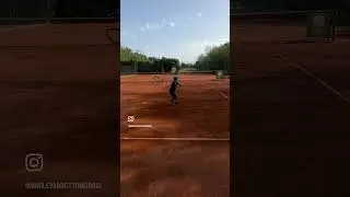 Otto 7 years old tennis training. #tennis #topspin #drivevolley #footwork #splitstep #kidtennis