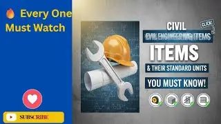 Civil Engineering Items and Their Standard Units Explained Simply! 🧱📐(161 to 180)👷&zwj;♂️ #basics #civil