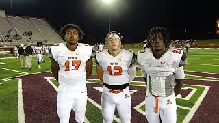 Trio lifts Austin past Huntsville 52-25