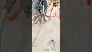 Precision Concrete Floor Pouring Using Liquid Concrete Pump #modernconstruction #concretefloor