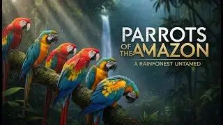 Beautiful Parrot in Amazon Jungle | BirdsAnimalTVs | Amazon Parrots in the Wild | Jungle Birds 🦜🌿