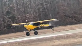 CubCrafters XCub (N27MB) landing at Brookhaven Calabro Airport