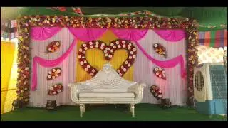 Half saree function decoration. Choose on that you like then comment below.