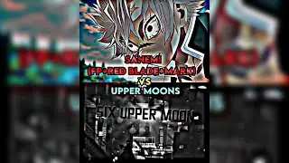 Sanemi(Fp+Red Blade + Mark) vs Upper Moons | Kimetsu No Yaiba