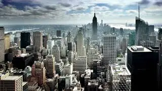 VideoVault Stock Video: New York time-lapse view of the Empire State Building