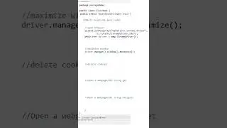 Basic Selenium - Java codes, Part 1