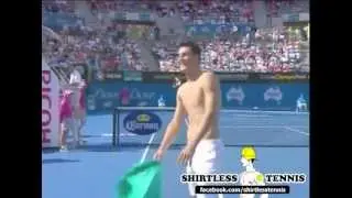 Bernard Tomic Pressured To Go Shirtless By Reporter