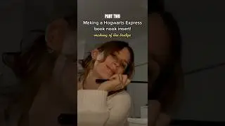 Hogwarts Express book nook! Part Two! ⚡️ #harrypotter #diy #craftideas