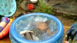 Swimming pool mishap