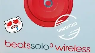 NEW 2017 Beats By Dre Solo 3 Wireless Headphones Product Red Unboxing