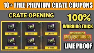 How To Get Free Premium Crates Coupon ! Pubg Mobile Free Crate Coupon Unlimited ! 10+ Crate Opening