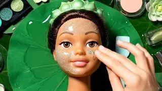 🌿 Princess Tiana ASMR | Enchanted Green Makeup Ritual 👑✨
