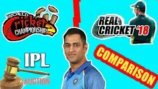 WCC2 VS RC 18 AUCTION COMPARISION OF MS DHONI || TECH WIDFRNDZ