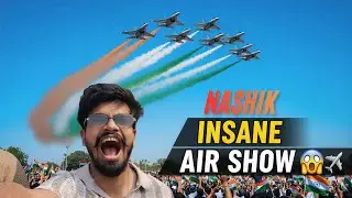 INSANE Air Show in Nashik 😱✈️  Indian Air Force Surya Kiran Airshow Vlog 2026