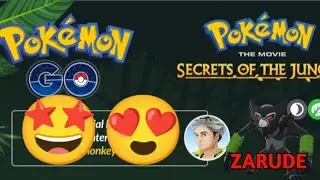 OMG!!😱😱 ZARUDE The Rogue Monkey appearing in Pok&eacute;mon Go|| Jessie and James Ballon Returns #shorts
