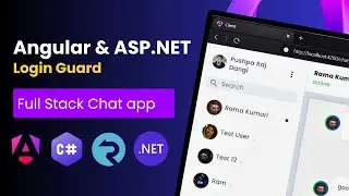 Angular & ASP.NET Core API: Real-Time Chat App with User Details & Login Guard