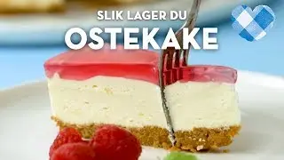 Ostekake med g&eacute;le - kjeks og sm&oslash;rbunn, syrlig fyll og s&oslash;t gele | TINE Kj&oslash;kken