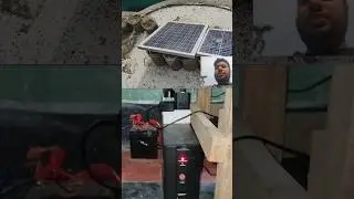 Solar to Ac current ⚡ cheap budget solar ips setup #solar_energy_use#budget_ips #solar ips #UNBAR
