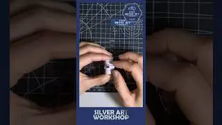 DIY Square Bezel Silver Ring 💍 | Easy Silver Clay Jewelry Tutorial! ✨