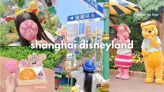 Shanghai Disneyland Vlog 🎀 Zootopia, Pooh rides, cute food and magical moments