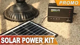 SOLAR PANELS, POWER INVERTER, HUGE POWERBANK with LED lighting system - buy at banggood