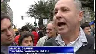 Actos art&iacute;sticos marcaron la marcha convocada por la Confech