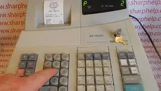Preset Sales Button Price Programming Sharp XE-A202 / XEA202 / XE-A301 / XEA301 Cash Registers
