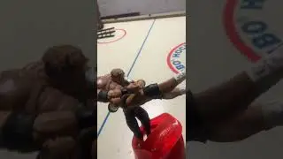PWI Action Figure Setup, on my air hockey table!!!