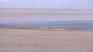 Polis thanks firefighters, police for grass fire response