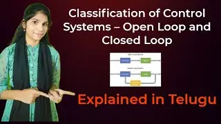Classification of Control Systems &ndash; Open Loop and Closed Loop in Telugu