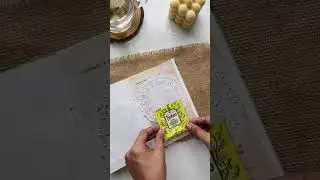 🫖DIY using tea sachet for scrapbooking | Creative journaling ideas #shorts   #reuse  #upcycle