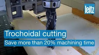 Trochoidal cutting on a CNC machine - Reduce your machining by more than 20%  #cnc #woodworking