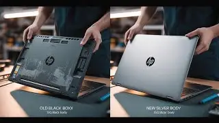 HP Laptop 15q-bu0xx Full Body Change | Black to Silver Body Replacement | Complete  video.#shorts 