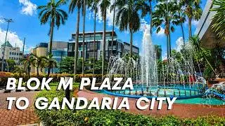 A Cloudy Day Morning Walk From Blok M Plaza to Gandaria City in Jakarta.