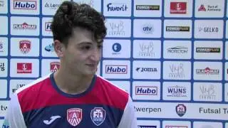 Yassine Achabar na 5 4 winst tegen Halle Gooik