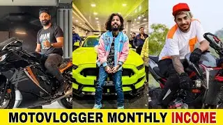 Top 5 Motovloggers Income And Net Worth | The Uk07 Rider, Amir majid, Js films, Jaat Prabhjot