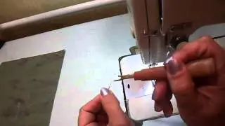 Установка иглы на швейную машинку
