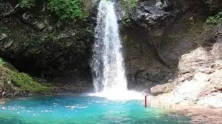 幻の滝「雄滝・雌滝」（福島県西郷村）