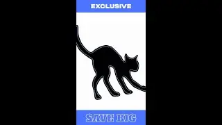 Halloween-Dekoration My Other Me Neon Lichtsilhouette Katze