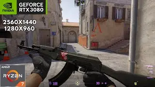 Counter strike 2 | RTX 3080 | R7 5700X | Competitive Settings | 1440p | 960p |