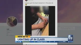 Viral video shows Legacy High School student lighting up in class