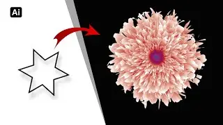 How to create beautiful floral vector in illustrator using blend tool