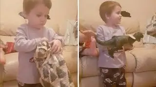 Toddler Who Missed Christmas Finally Opens Presents