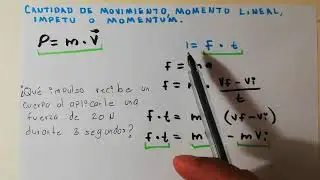 MOMENTUM (Momento Lineal) | IMPULSO | Ejercicios tipo examen