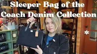 Coach Black Denim Willow 24 (The Sleeper Bag of the Coach Denim Collection 2024)